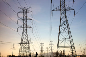 Electricity pylons