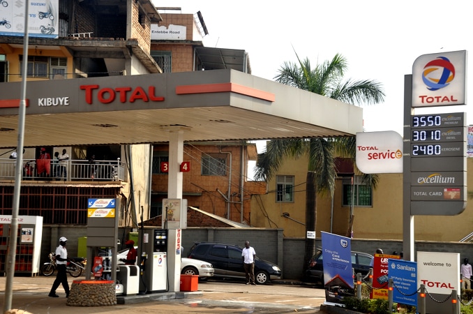 Total fuel station in Kampala