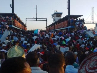 A ferry in Mombasa.