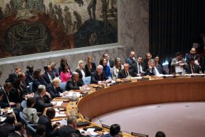 A sitting of the UN Security Council in New York, April 2017