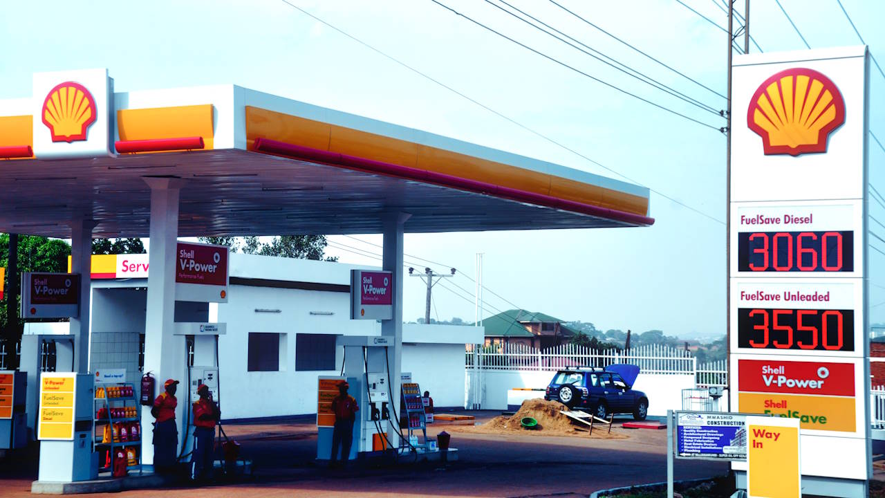 A Shell petrol station in Kampala, managed by Vivo Energy
