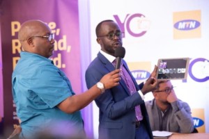 Aggrey Mugisha (YoTVChannels) at the MTN Nyonyi Gardens office
