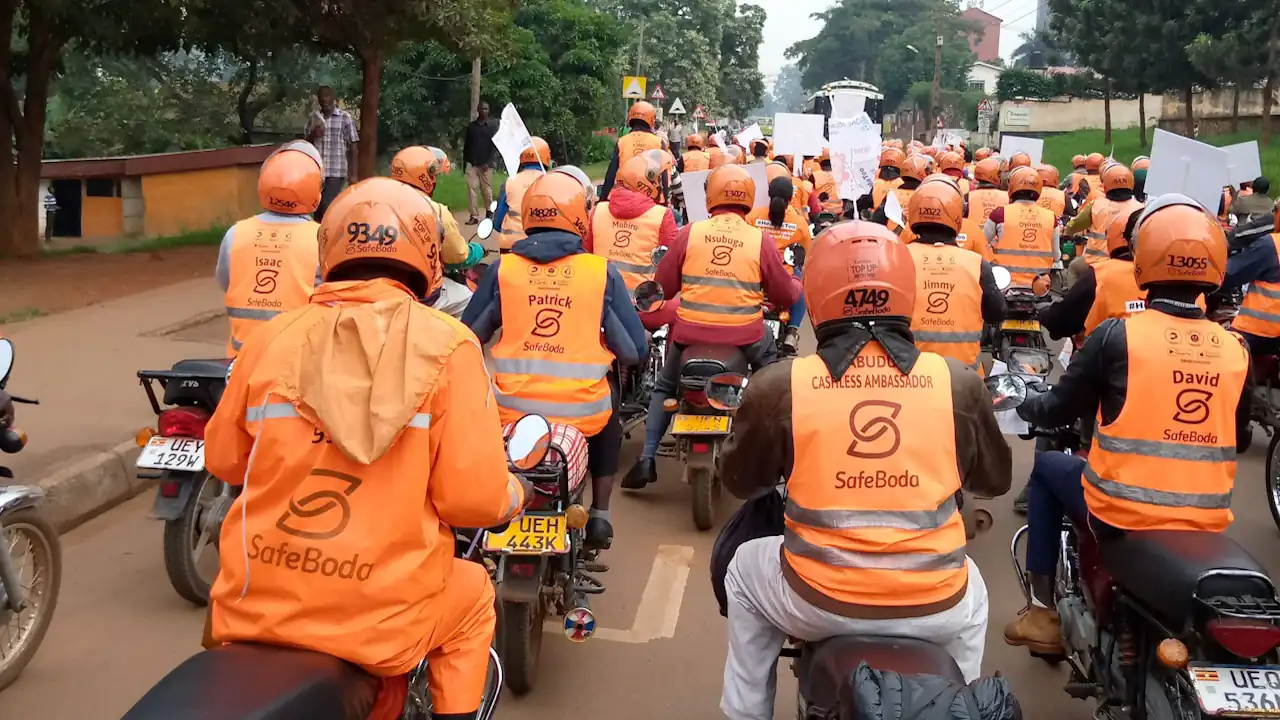 Boda boda riders in Kampala