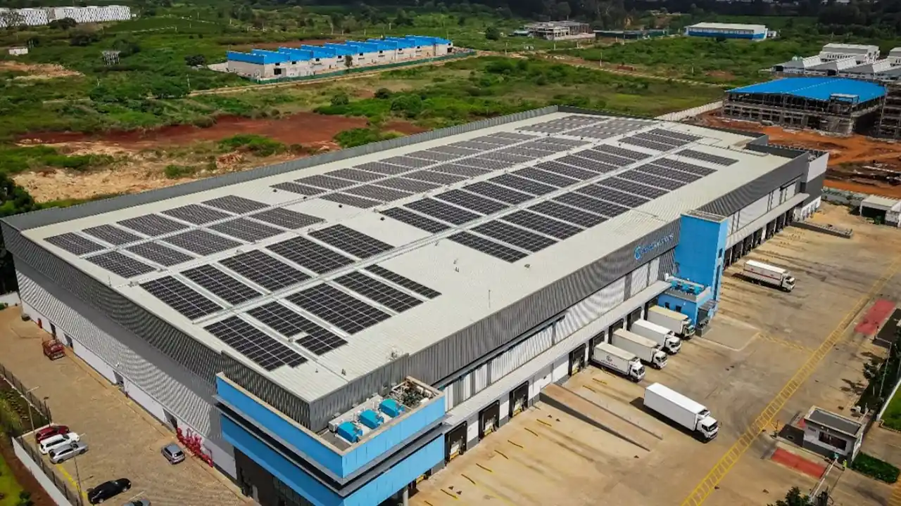 Overhead photo of Cold Solutions Kiambu SEZ Limited's storage facility in Kenya