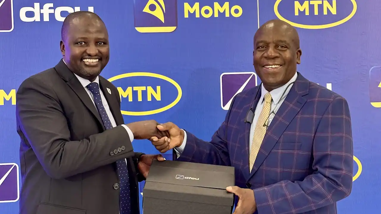 Dfcu Bank, MTN MoMo Agent Loans Marketplace launch event.