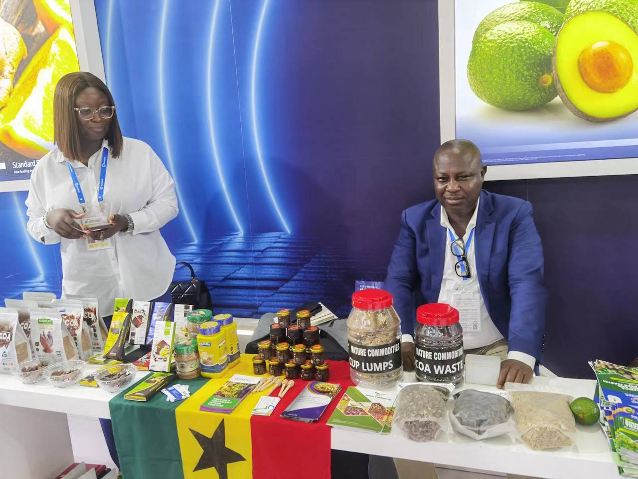 Exhibition stand staff at a Trade Expo in Hunan Province, China