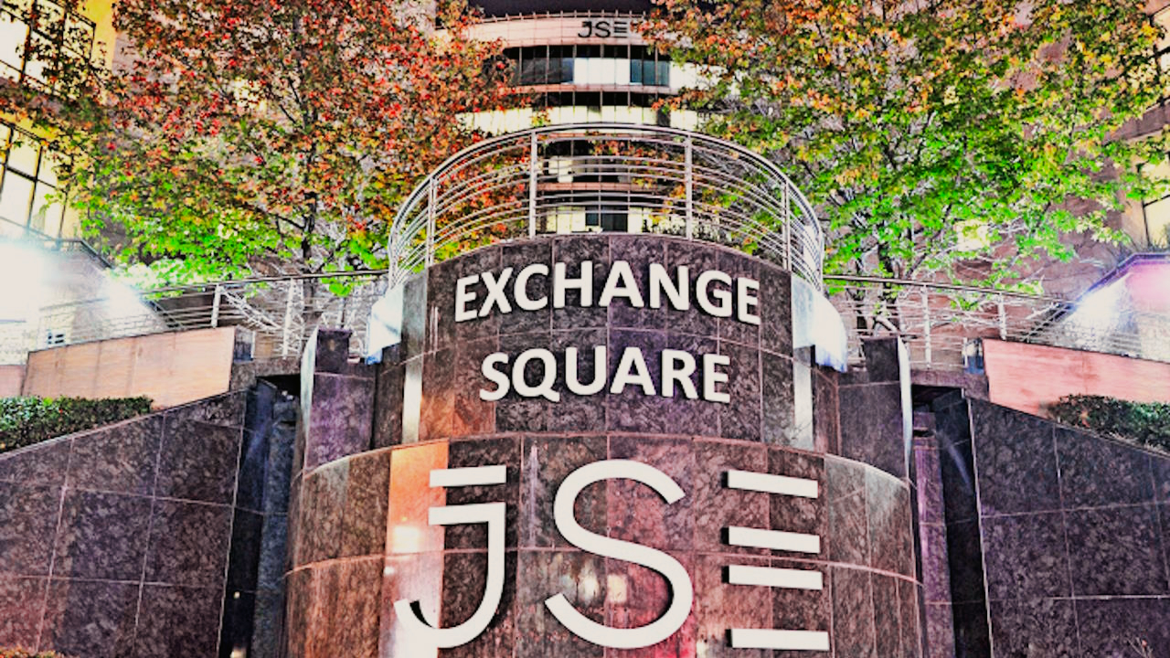 Photo taken outside the Johannesburg Stock Exchange