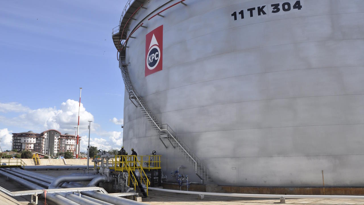 A petroleum storage facility run by the Kenya Pipeline Company