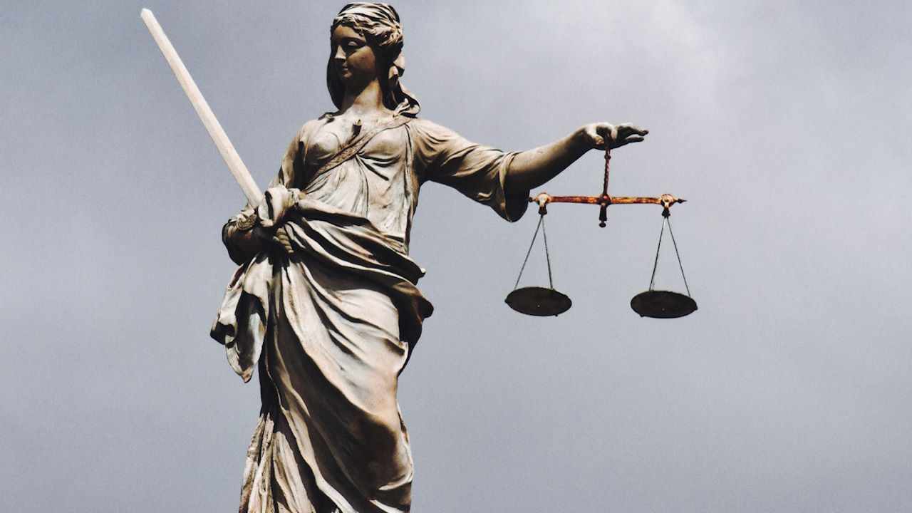 Sculpture of Lady Justice at Dublin Castle