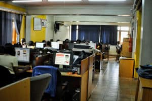 A newsroom