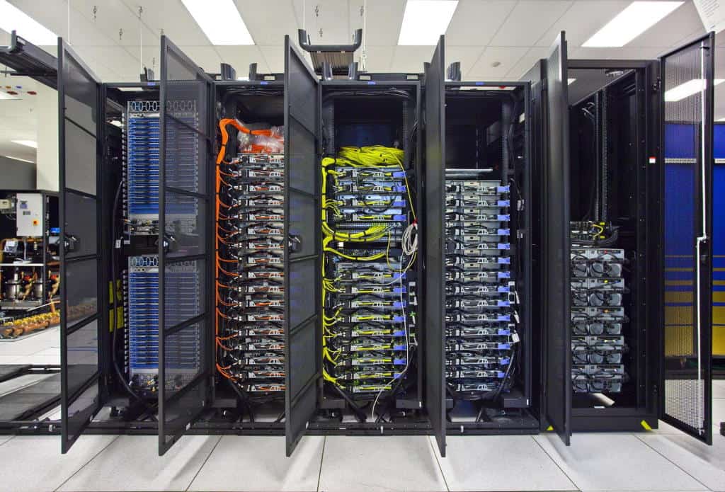 Servers in a data centre