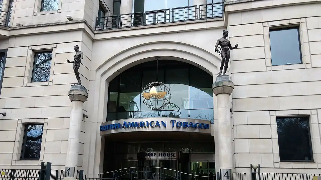The global headquarters of British American Tobacco in London