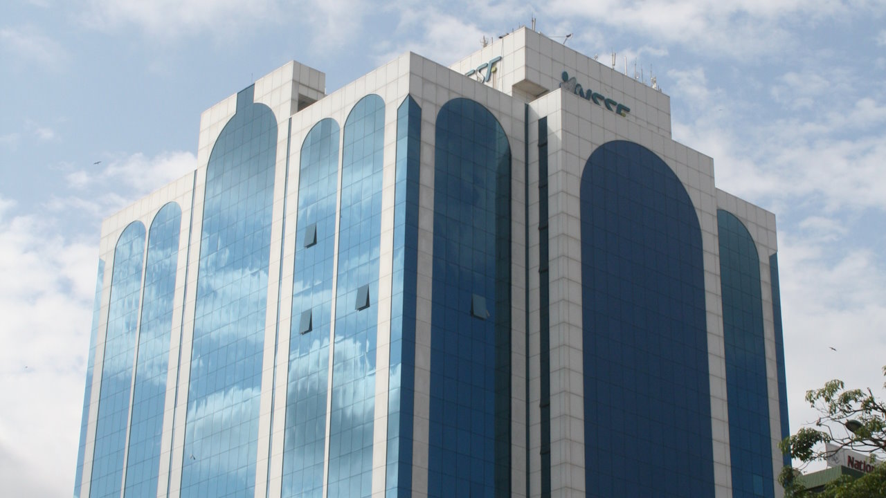 Worker's House, the headquarters of the government-run National Social Security Fund, in Kampala